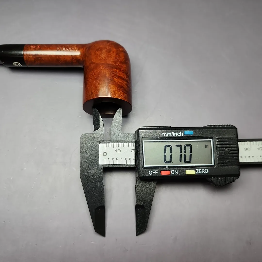 James Upshall Tilshead 6FH Handmade Rusticated Estate Briar Pipe, Unsmoked - Image 11