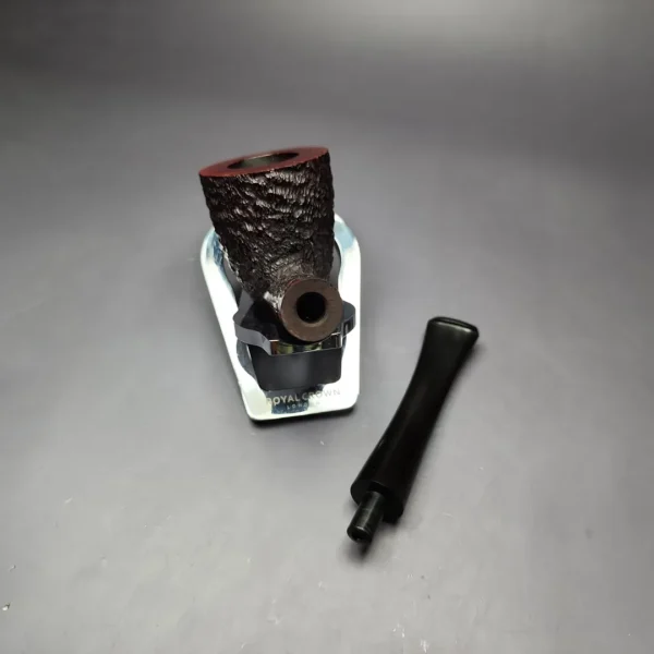 James Upshall Bark Group 5 Partially Rusticated Dublin Estate Briar Pipe, Unsmoked - Image 11