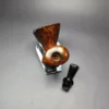 HS Studio Smooth Asymmetric Dublin w/ Reverse Calabash Estate Briar Pipe, Unsmoked - Image 11