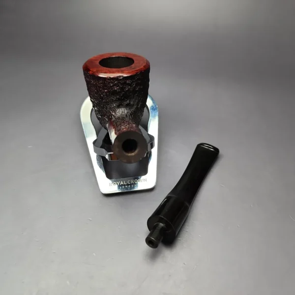 James Upshall Bark Group 6 Partially Rusticated Dublin Estate Briar Pipe, Unsmoked - Image 11