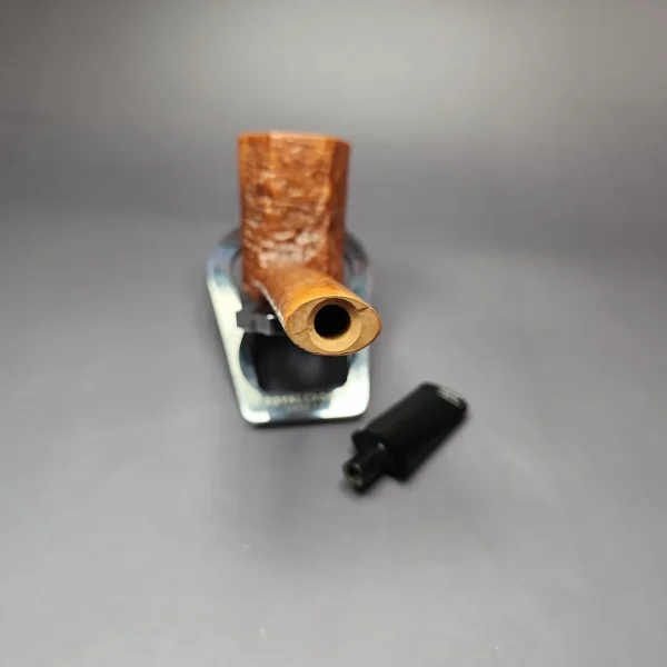 Castello Reg. No. Old Antiquari G Sandblasted Panel Canadian Estate Briar Pipe, Italian Estates - Image 11