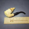 Mesut XL Whirling Dervishes Oom Paul w/ Cap Estate Block Meerschaum Pipe, Turkish Estates - Image 11
