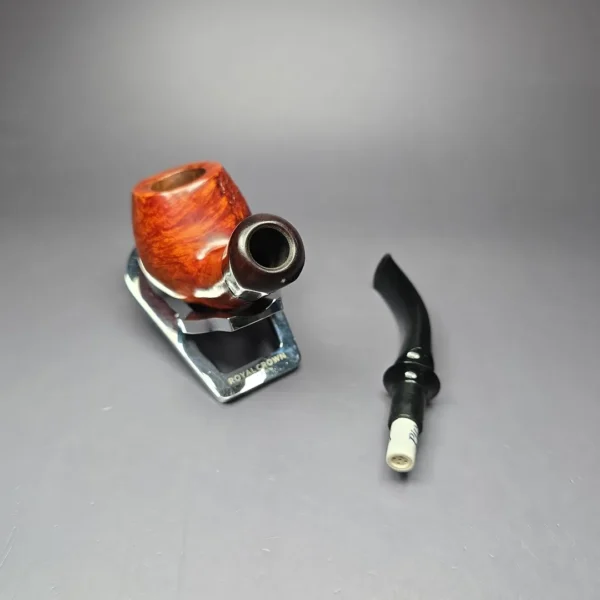 Paul Becker Partially Sandblasted Blowfish Estate Briar Pipe, German Estates, 9mm - Image 11