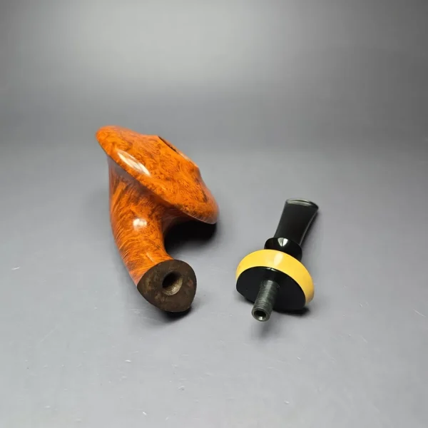 Lasse Skovgaard XL Smooth Calabash w/ Boxwood Estate Briar Pipe, Unsmoked - Image 11