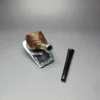 HS Studio Sandblasted Prince w/ Silver Estate Briar Pipe, Unsmoked - Image 11