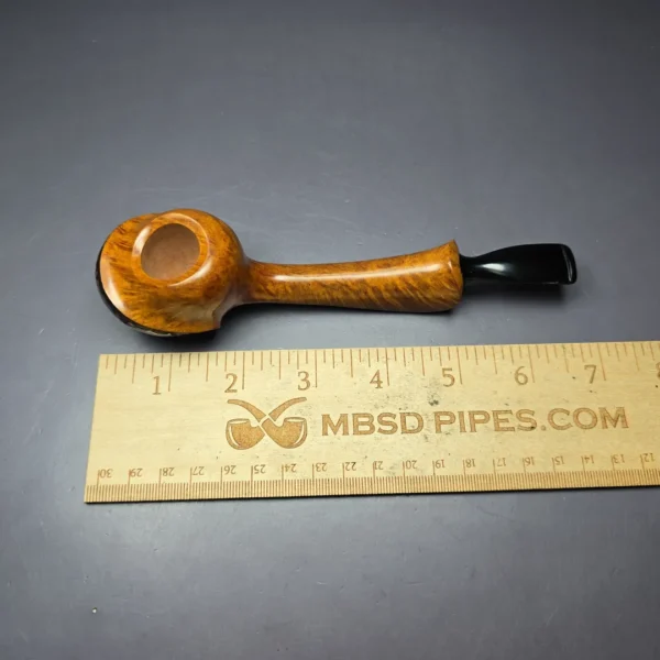 Maigurs Knets ** Long Shank Turtle w/ Figural Carvings Estate Briar Pipe, Unsmoked - Image 11