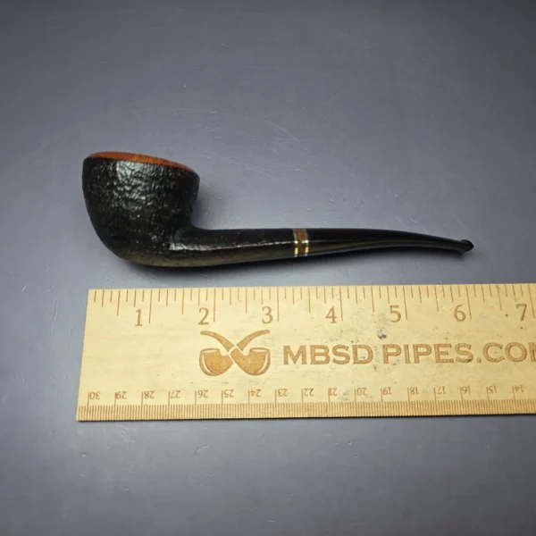 Savinelli Punto Oro Mister G 316 KS Sandblasted Pot Estate Briar Pipe, Italian Estates 6mm - Image 11