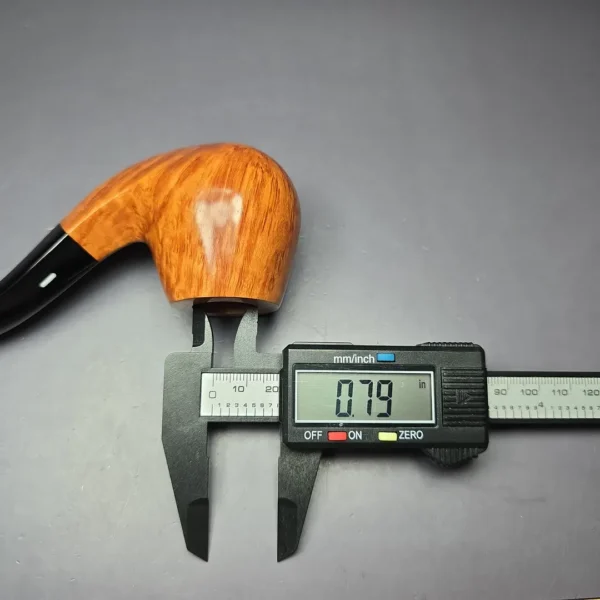 Castello Collection 3K Smooth Diamond Shank Bent Billiard Estate Briar Pipe, Unsmoked - Image 11