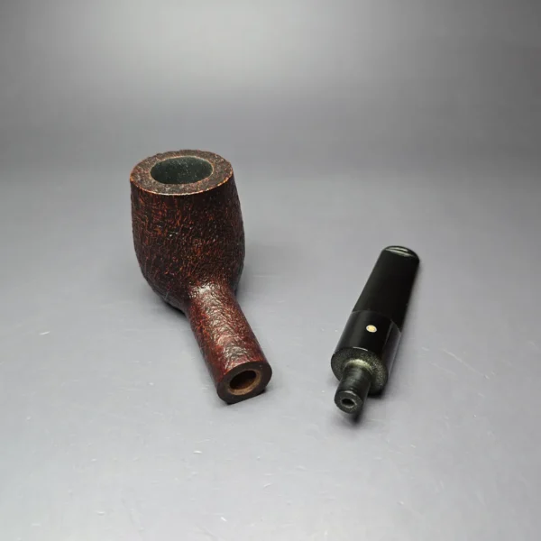 Ashton Pebble Grain LX Sandblasted Billiard Estate Briar Pipe, English Estates - Image 11