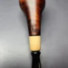 MBSD Briars by Piero Vitale Sienna Contrast Smooth Billiard w/ Olivewood Briar Pipe, New - Image 11