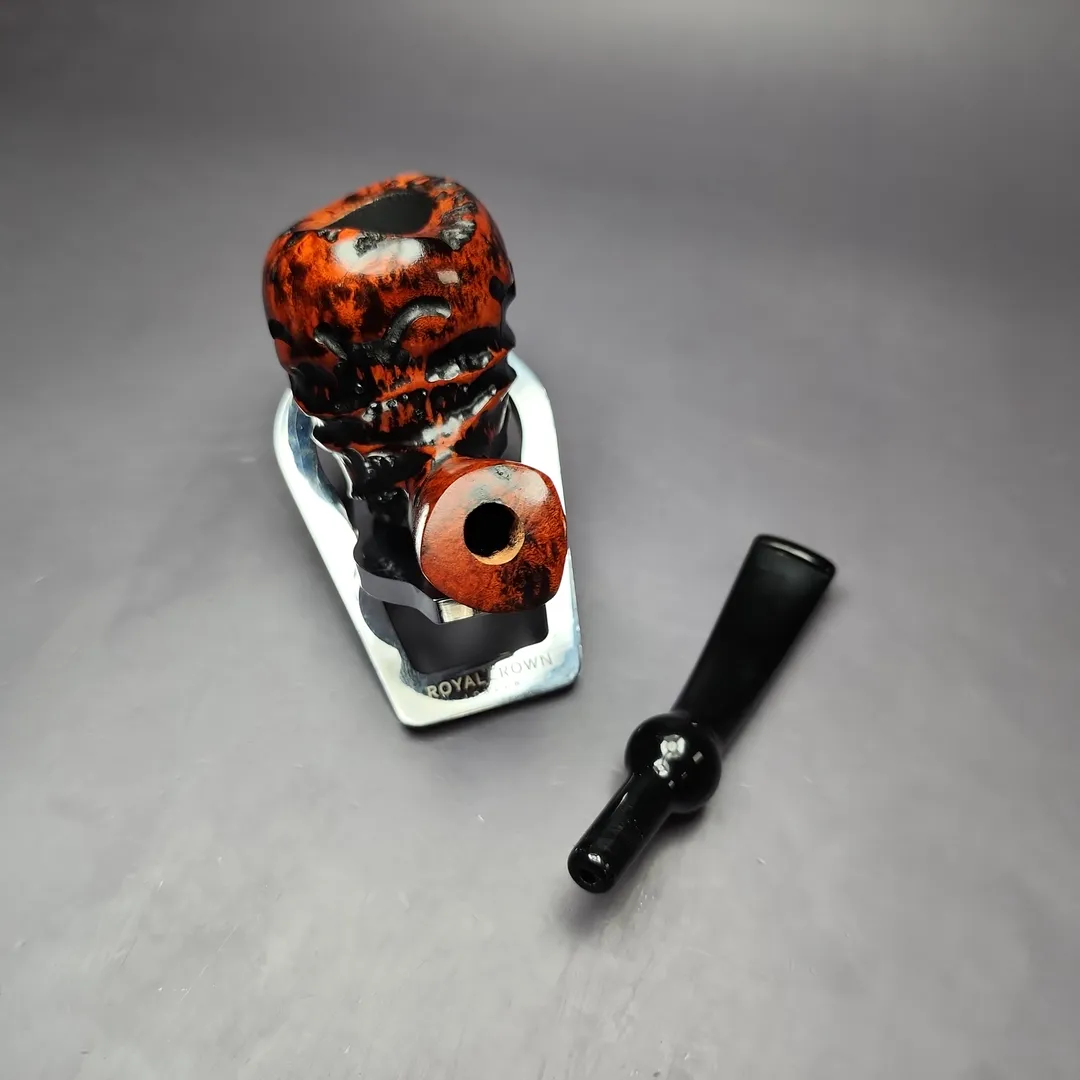 Nording Abstract Partially Rusticated Freehand Estate Briar Pipe, Unsmoked - Image 12