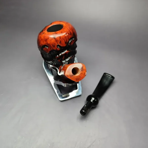 Nording Abstract Partially Rusticated Freehand Estate Briar Pipe, Unsmoked - Image 12