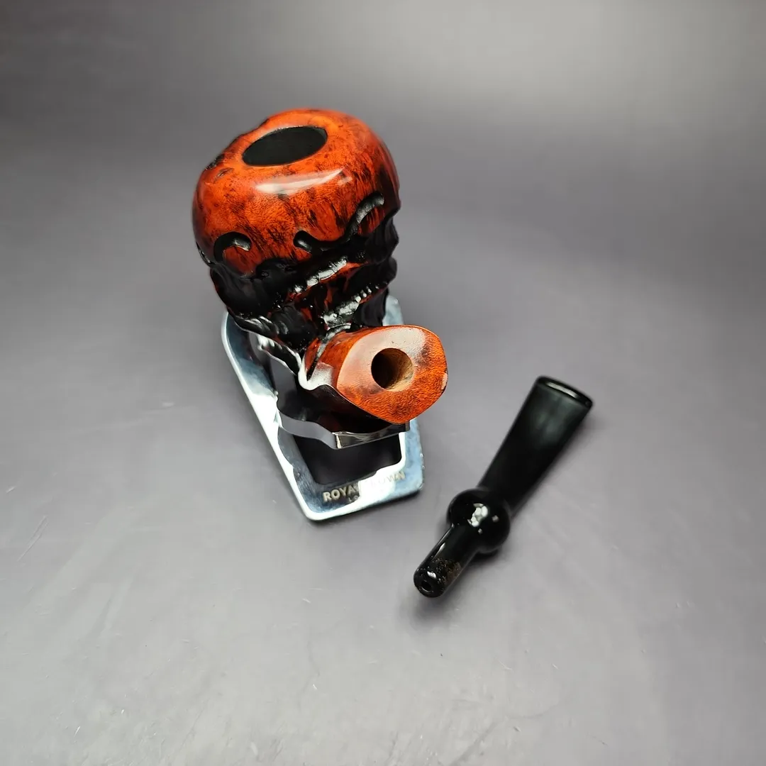 Nording Abstract Partially Rusticated Freehand Estate Briar Pipe, Unsmoked - Image 12