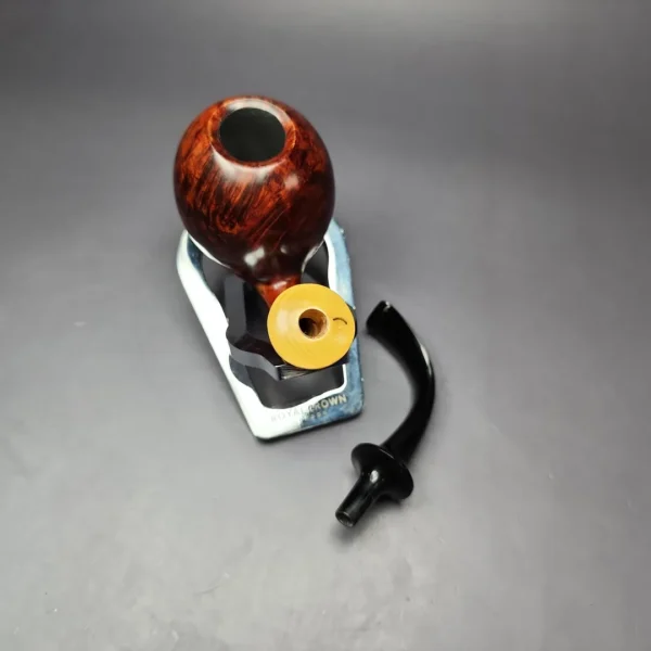 HS Studio Smooth Tomato w/ Bamboo & Boxwood Estate Briar Pipe, Unsmoked - Image 12