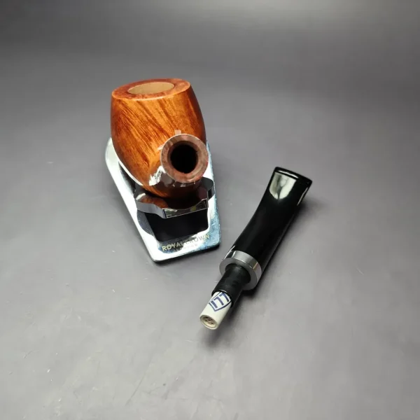 Giordano Lucca 3 Smooth Bent Apple w/Silver Estate Briar Pipe, Unsmoked, 9mm - Image 12
