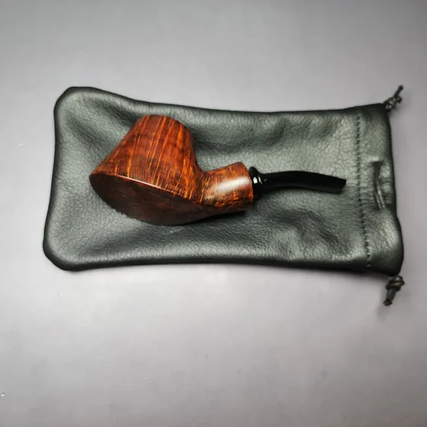 Sebastian Heck Smooth Volcano Sitter Handmade Briar Pipe, New - Image 12