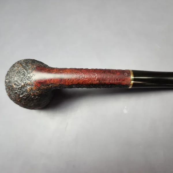 Comoy's Black Coral 83551 Rusticated Cutty Estate Briar Pipe, English Estates - Image 12