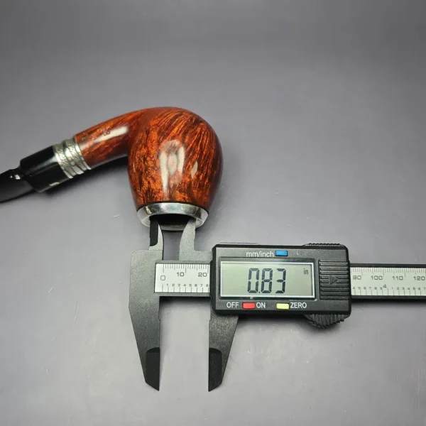 Ser Jacopo Domina 2005 Smooth Egg w/ Silver Estate Briar Pipe, Unsmoked - Image 12