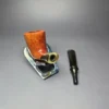 Savinelli Nonpareil 9004 Smooth Dublin w/ Horn Estate Briar Pipe, Unsmoked - Image 12