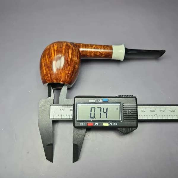 SU Pipes Smooth Apple w/ Antique Bakelite Handmade Briar Pipe, New - Image 12