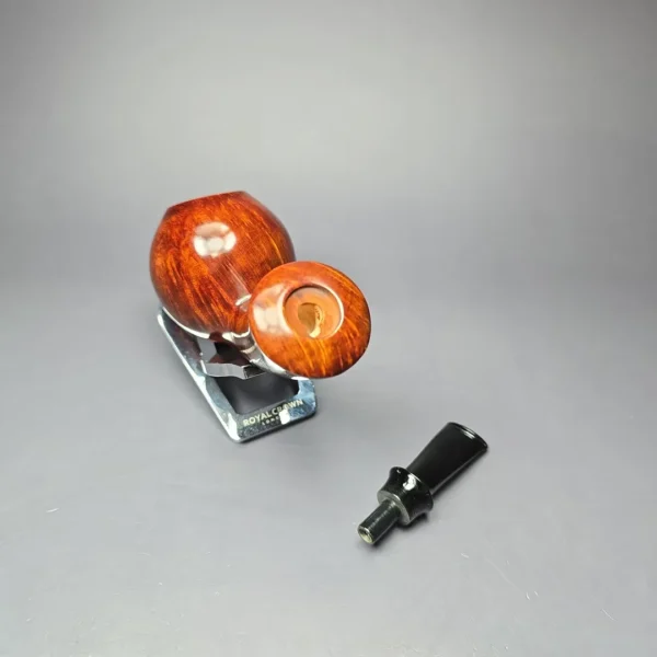 SU Pipes Large Smooth Brandy Handmade Briar Pipe, New - Image 11