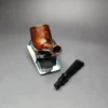 MBSD Briars by Piero Vitale Sienna Contrast Smooth Billiard w/ Zebrawood Briar Pipe, New - Image 11