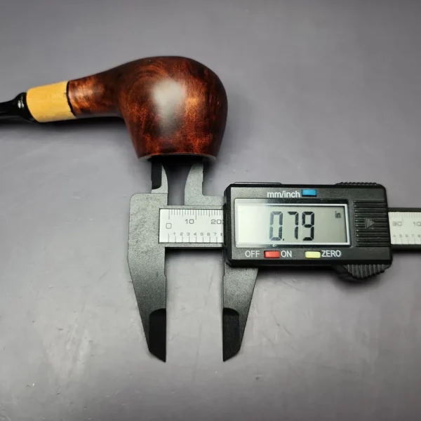 MBSD Briars by Piero Vitale Sienna Contrast Smooth Author w/ Boxwood Briar Pipe, New - Image 12