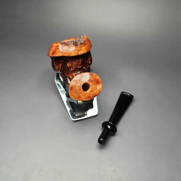 Nording Point Clear Partially Rusticated Freehand Estate Briar Pipe, Unsmoked - Image 12