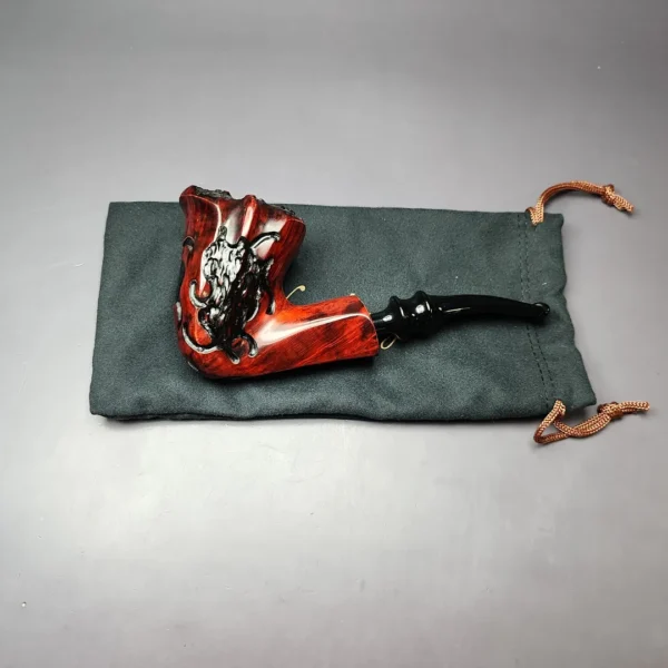 Nording Fantasy Partially Rusticated Freehand Estate Briar Pipe, Unsmoked - Image 12