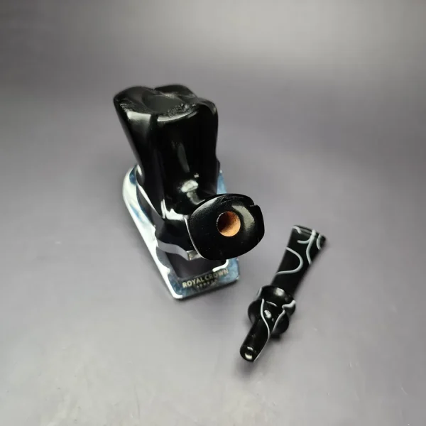 Nording Black Smooth Freehand Estate Briar Pipe, Unsmoked - Image 12