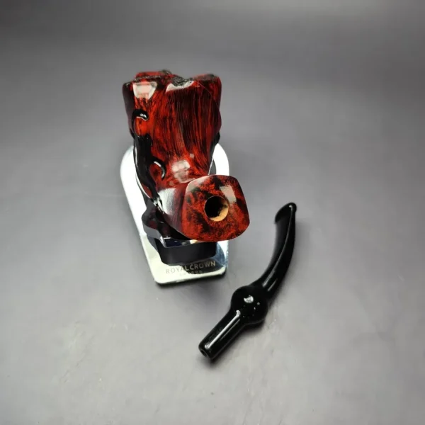 Nording Fantasy Partially Rusticated Freehand Estate Briar Pipe, Unsmoked - Image 12