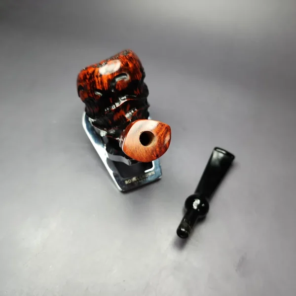 Nording Abstract Partially Rusticated Freehand Estate Briar Pipe, Unsmoked - Image 12