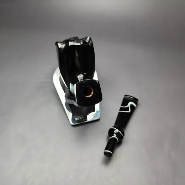 Nording Black Smooth Freehand Estate Briar Pipe, Unsmoked - Image 12