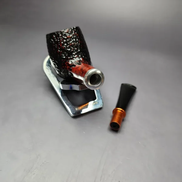 Nording Partially Rusticated Spigot Billiard Estate Briar Pipe, Unsmoked - Image 12