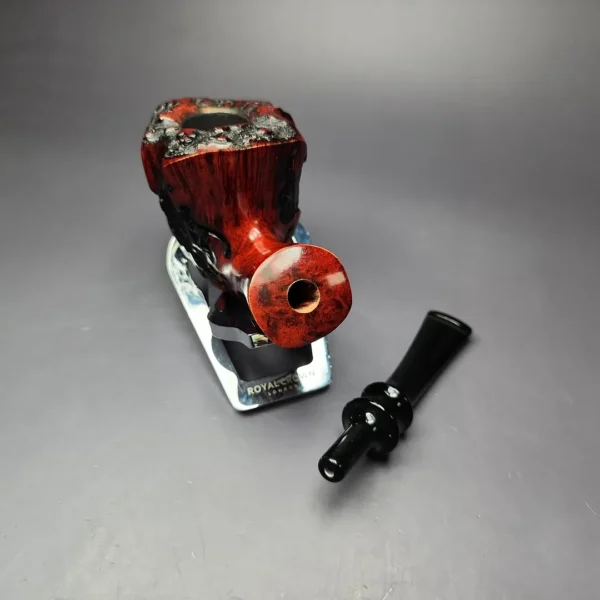 Nording Fantasy Partially Rusticated Freehand Estate Briar Pipe, Unsmoked - Image 13