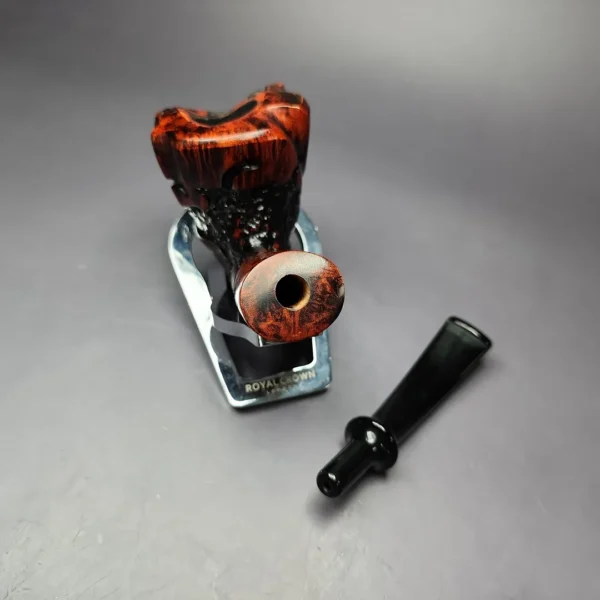 Nording Moss Partially Rusticated Freehand Estate Briar Pipe, Unsmoked - Image 13