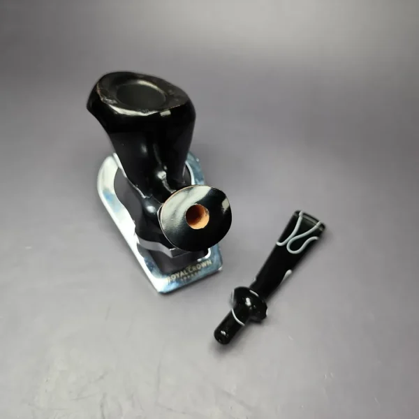 Nording Black Smooth Freehand Estate Briar Pipe, Unsmoked - Image 13