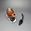 Ser Jacopo Domina 2005 Smooth Egg w/ Silver Estate Briar Pipe, Unsmoked - Image 13