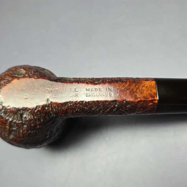 Dunhill 1956 Shell Briar ODA 806 Sandblasted Apple Estate Briar Pipe, English Estates - Image 7