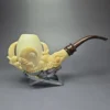 Fikri Baki Eagle Claw w/ Cumberland Estate Block Meerschaum Pipe, Turkish Estates - Image 2