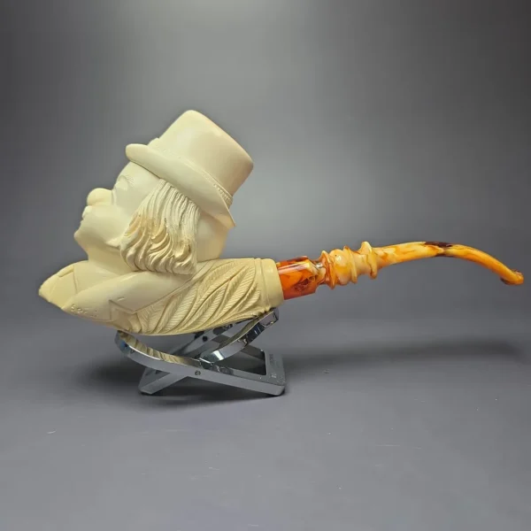 Servi Meerschaum Magnum Clown Estate Block Meerschaum Pipe, Turkish Estates - Image 3