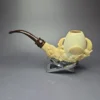 Fikri Baki Eagle Claw w/ Cumberland Estate Block Meerschaum Pipe, Turkish Estates - Image 4