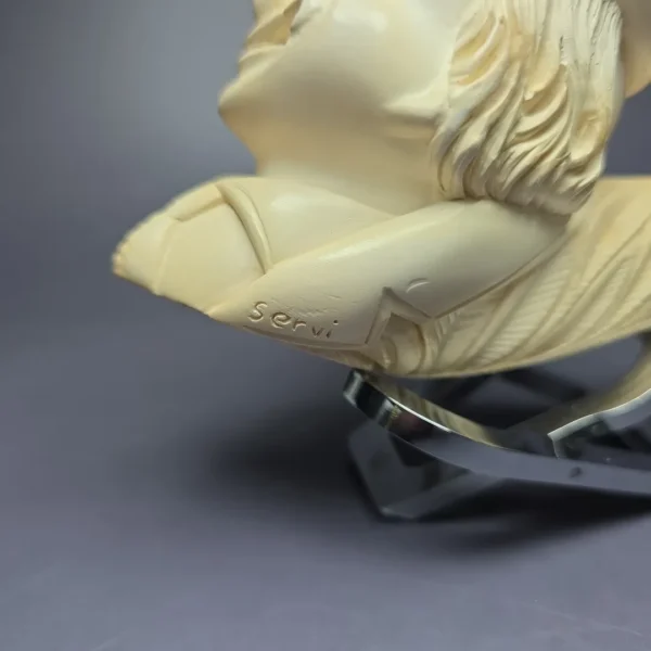 Servi Meerschaum Magnum Clown Estate Block Meerschaum Pipe, Turkish Estates - Image 4