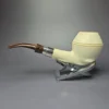 Fikri Baki Smooth Rhodesian w/ Cumberland Estate Block Meerschaum Pipe, Turkish Estates - Image 5