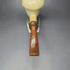 Fikri Baki Magnum Smooth Calabash w/ Cumberland Estate Block Meerschaum Pipe, - Image 6