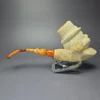Servi Meerschaum Magnum Clown Estate Block Meerschaum Pipe, Turkish Estates - Image 6
