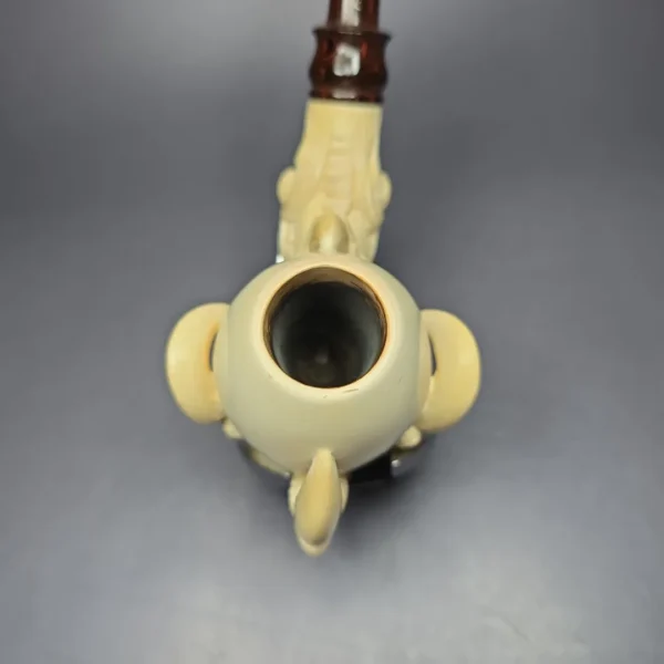 Fikri Baki Eagle Claw w/ Cumberland Estate Block Meerschaum Pipe, Turkish Estates - Image 6