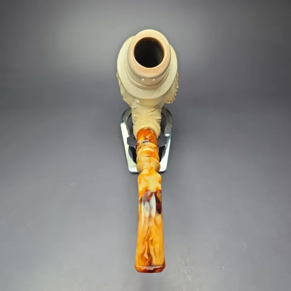 Servi Meerschaum Magnum Clown Estate Block Meerschaum Pipe, Turkish Estates - Image 7