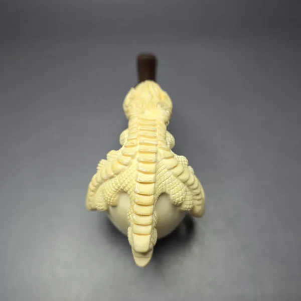 Fikri Baki Eagle Claw w/ Cumberland Estate Block Meerschaum Pipe, Turkish Estates - Image 8