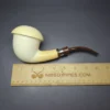 Fikri Baki Magnum Smooth Calabash w/ Cumberland Estate Block Meerschaum Pipe, - Image 9